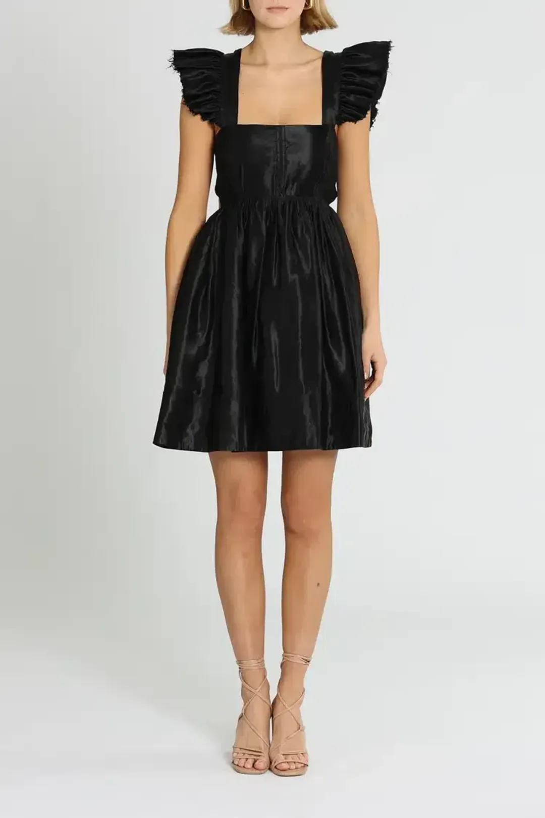 Aje Gazelle Mini Dress in Black Size 12 for rent on The Volte - main image