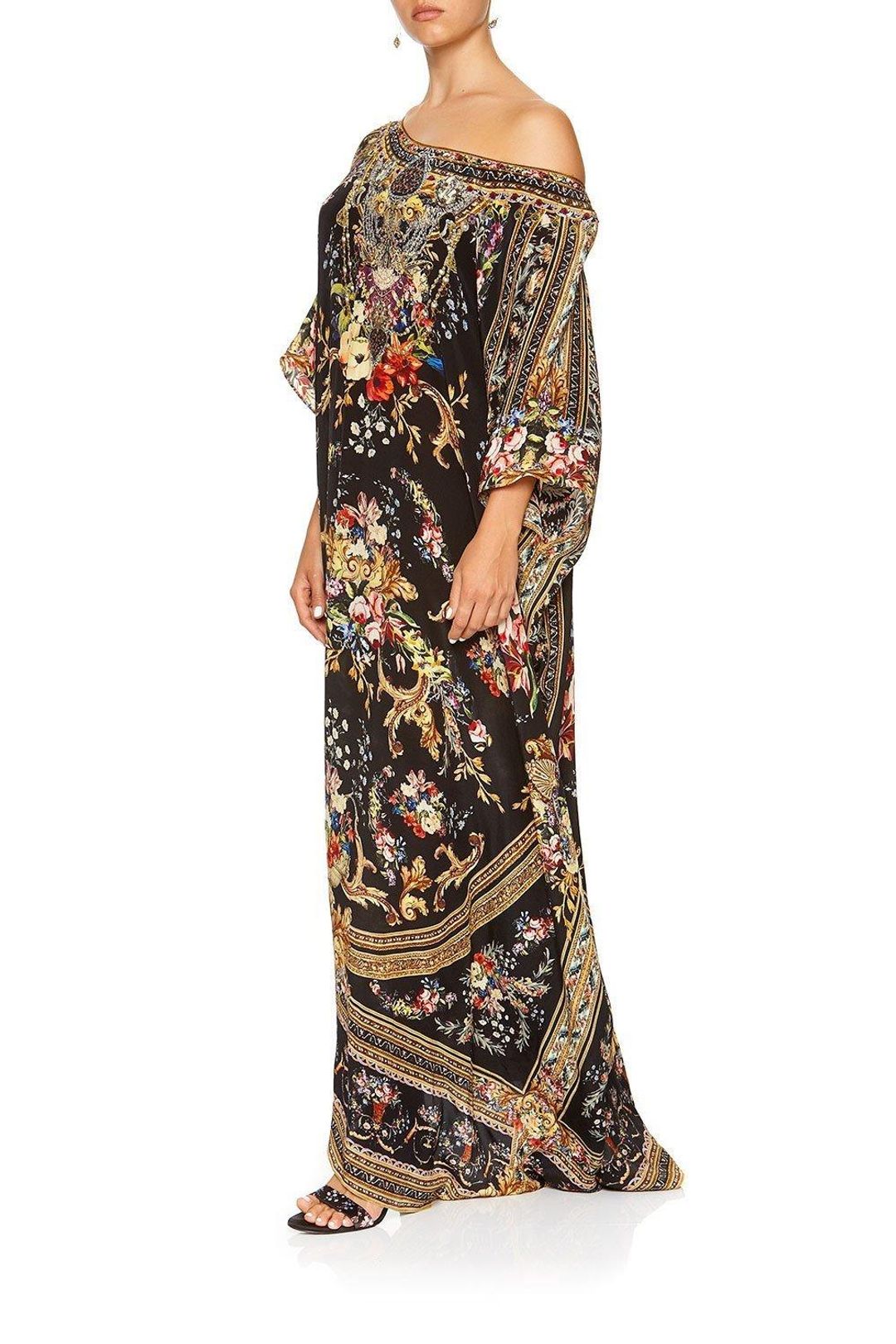 Camilla Friend In Flora Round Neck Kaftan One Size for rent on The Volte - main image