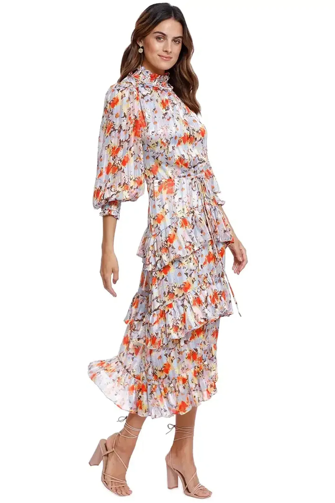Elliatt Caseria Midi Dress Floral Size 8 for rent on The Volte - main image