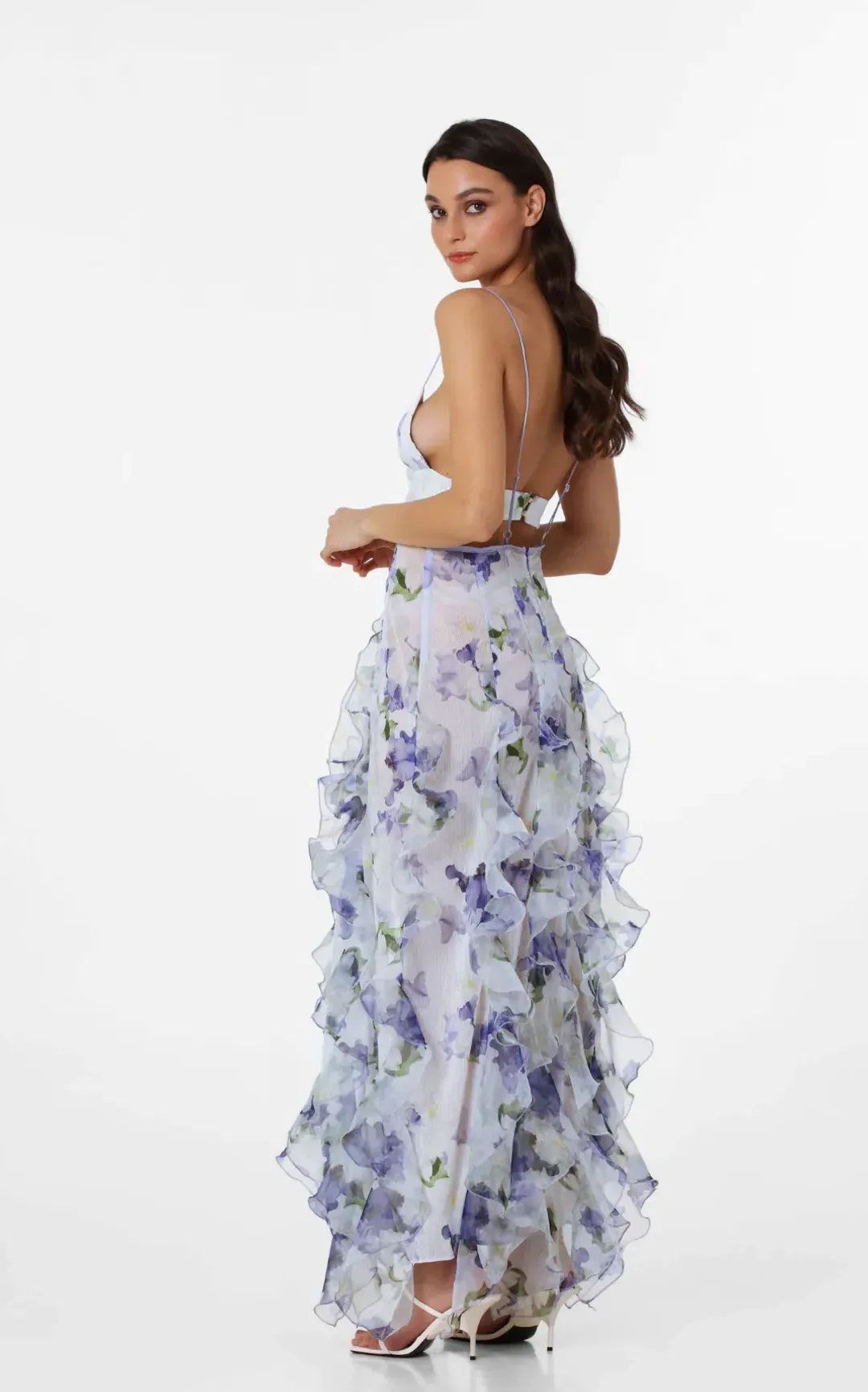 Menti Iris Flower Maxi Dress Floral Size S / Au 8 for rent on The Volte - main image