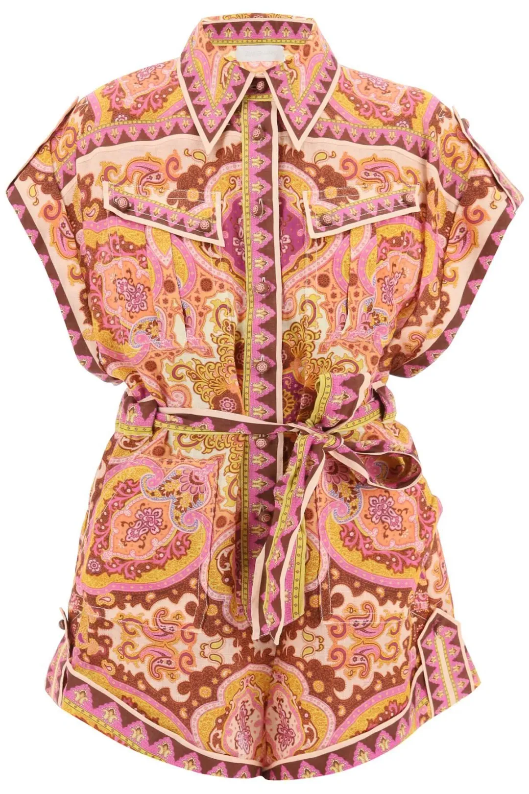Zimmermann Halcyon Playsuit Print Size 2/AU 12 for rent on The Volte - main image