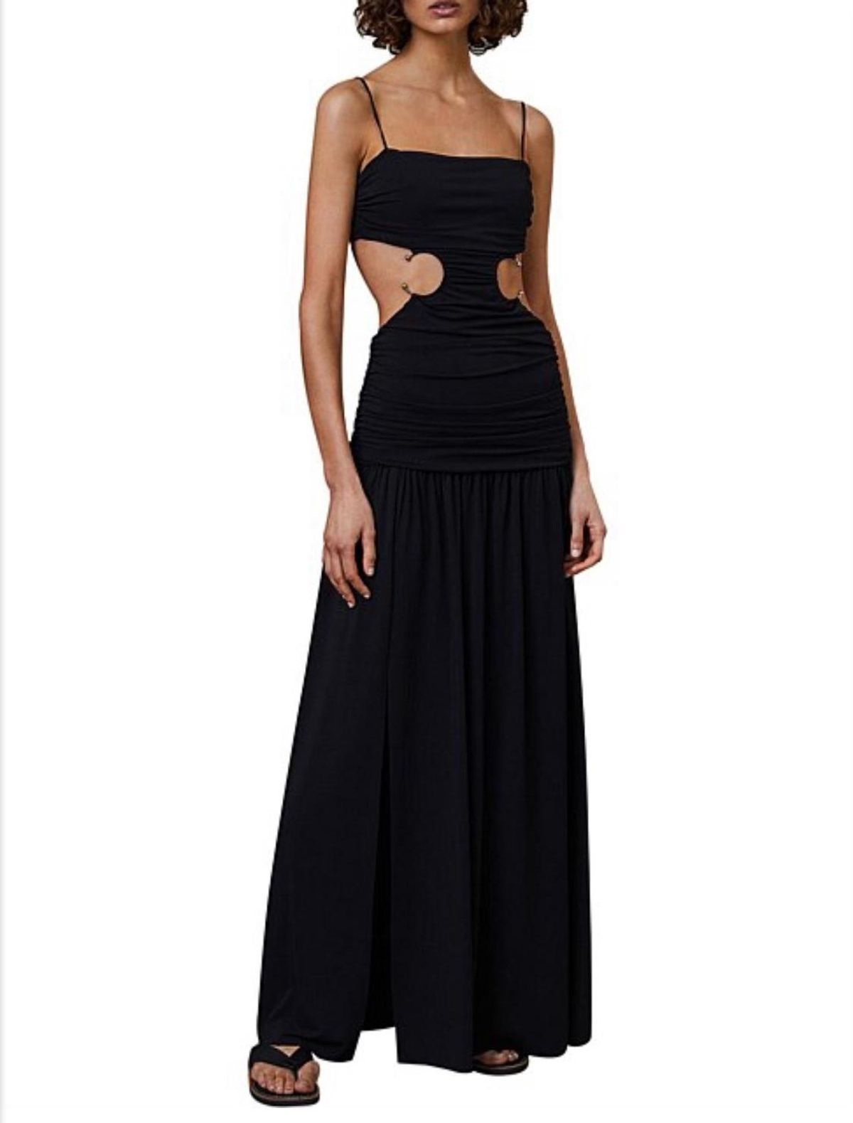BEC & BRIDGE MINX SLEEVELESS BLACK TIE-BACK MIDI DRESS for rent on The Volte - main image