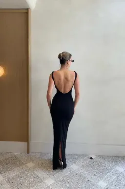 Effie Kats Verona Gown Black Size 8 for rent on The Volte - image 6