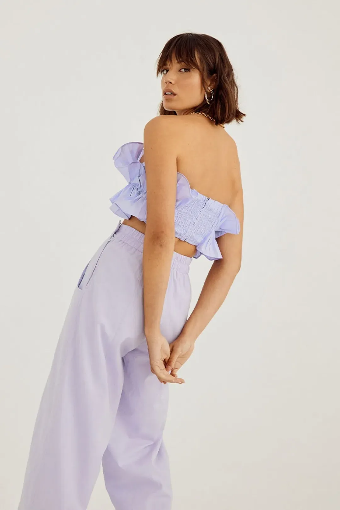 Sovere Studio Rapture Bodice and Pant Set Pale Peri Set Size 10  for rent on The Volte - main image