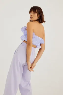 Sovere Studio Rapture Bodice and Pant Set Pale Peri Set Size 10  for rent on The Volte - image 4