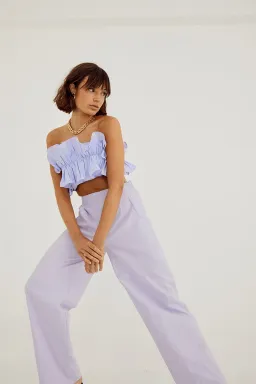 Sovere Studio Rapture Bodice and Pant Set Pale Peri Set Size 10  for rent on The Volte - image 1