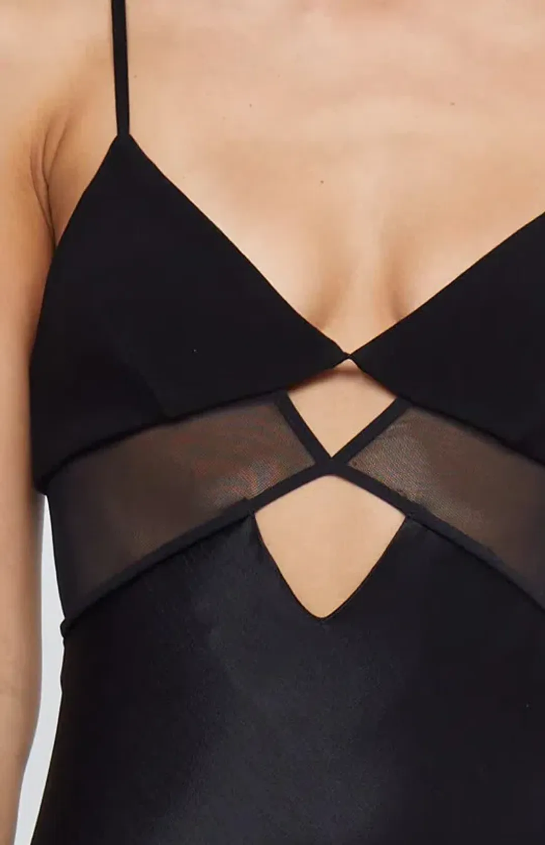 Bec & Bridge Ashton Cut Out Mesh Maxi Dress in Black Size AU 10 for rent on The Volte - main image