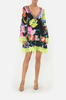 A-Line Gathered Panel Dress Away With The Fairies Size 16 for rent on The Volte - image 1