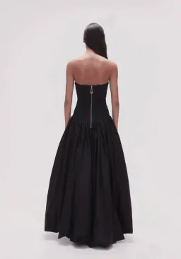 AJE Violette Bubble Hem Maxi Dress Black Size 12 for rent on The Volte - image 3