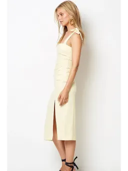 Bec & Bridge Bonita Tie Dress in Butter Size AU 6 for rent on The Volte - image 2