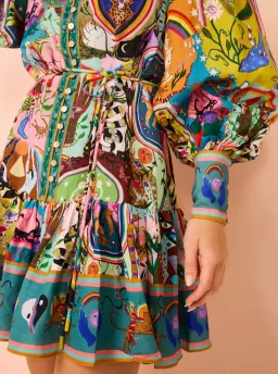 Alemais Evergreen Mini Dress Multi Size 12 for rent on The Volte - image 7