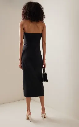 Rachel Gilbert Romy Midi Dress Black Size 6 for rent on The Volte - image 3