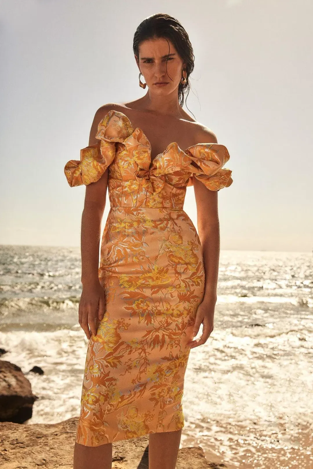 Eliya the Label Brielle Midi Dress Floral Size 10 for rent on The Volte - main image