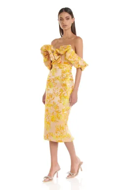 Eliya the Label Brielle Midi Dress Floral Size 10 for rent on The Volte - image 6