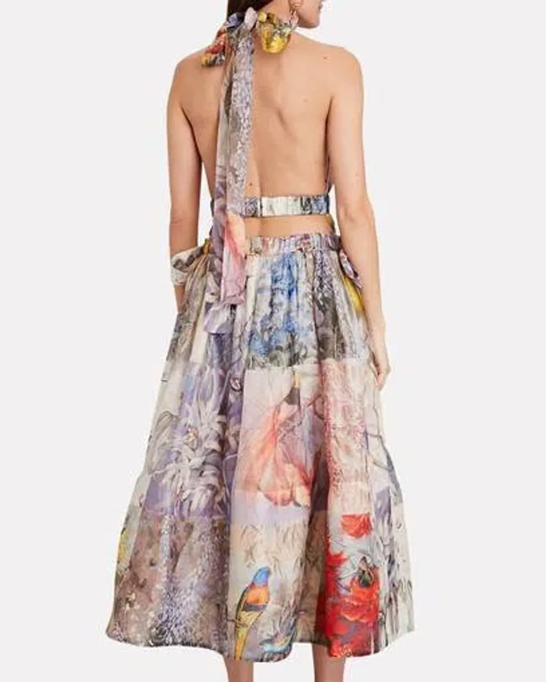 Zimmermann Botanica Halter Neck Gown Print Size 0 / AU 8 for rent on The Volte - main image