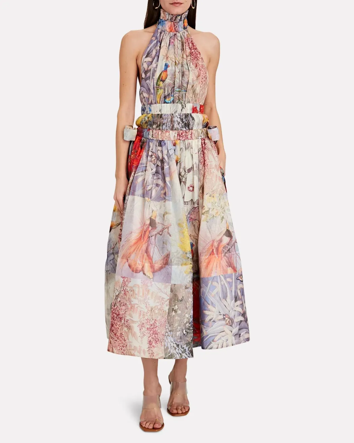 Zimmermann Botanica Halter Neck Gown Print Size 0 / AU 8 for rent on The Volte - main image