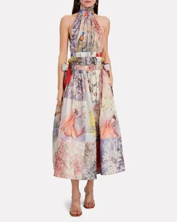 Zimmermann Botanica Halter Neck Gown Print Size 0 / AU 8 for rent on The Volte - image 1