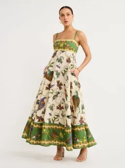Alemais Birdie Midi Dress Print Size 10 for rent on The Volte - image 1
