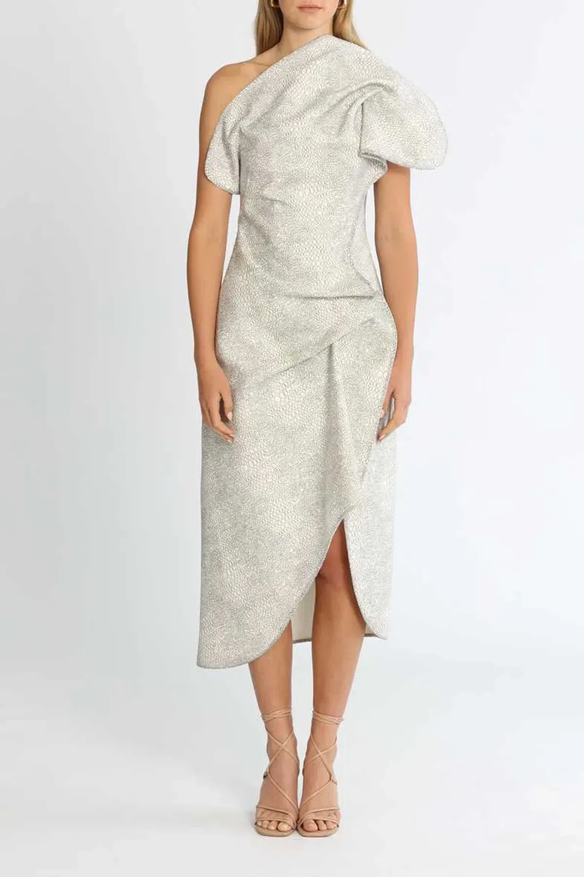 Acler Crawford Dress Print Size 10 for rent on The Volte - main image