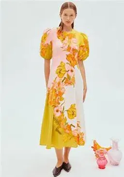 Alemais Silas Midi Dress Size 8 for rent on The Volte - image 2
