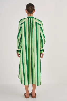 Oroton Multi Stripe Shirt Dress in Garden Size 16   for rent on The Volte - image 3