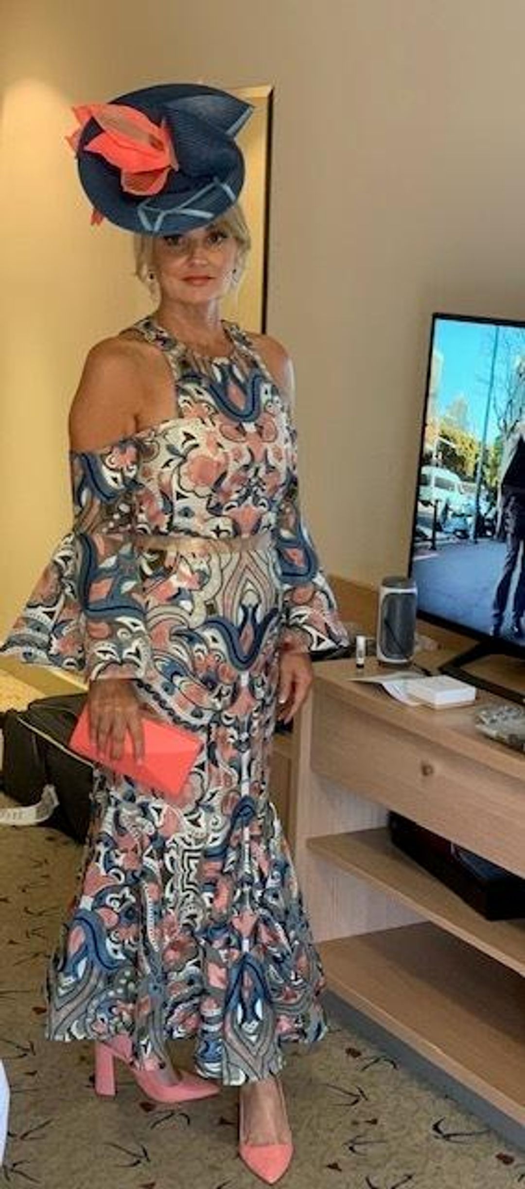 Thurley Carnival Cut Out Midi Dress Size 8 for rent on The Volte - main image