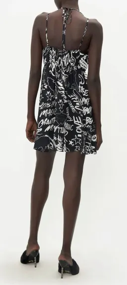 Camilla Spirit Scribble Short Flared Dress With Hardware Size 10 for rent on The Volte - image 3
