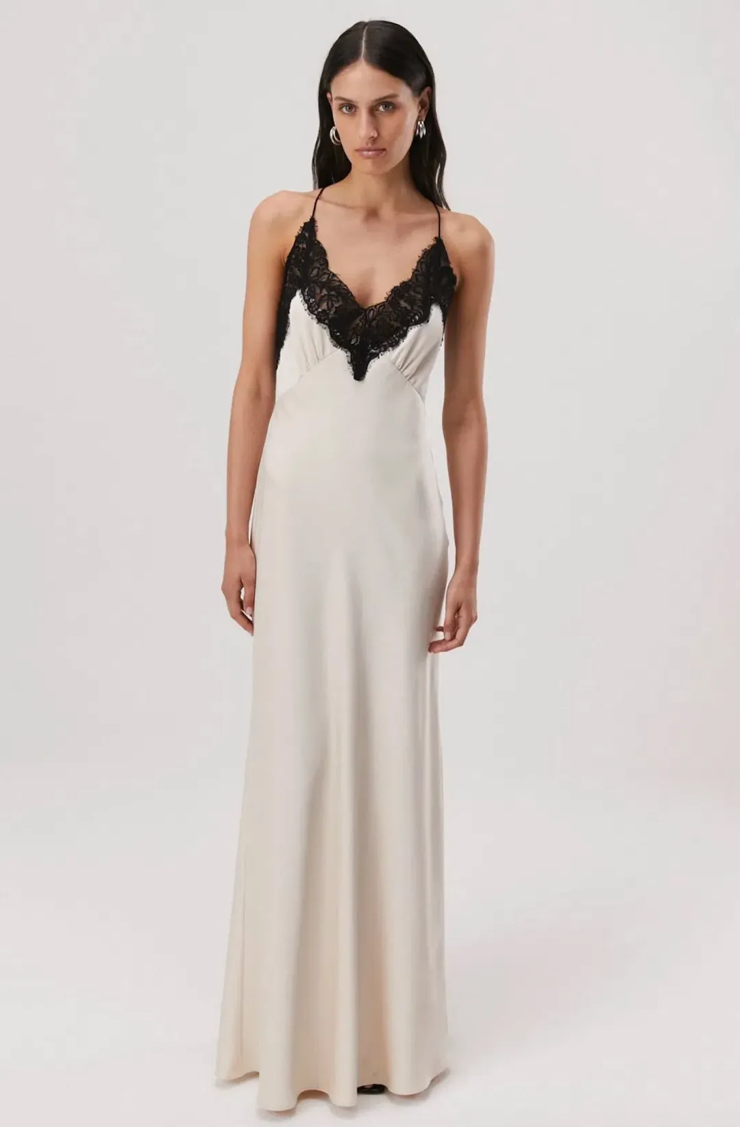 Misha Eanna Maxi Dress Champagne Size 6 for rent on The Volte - main image
