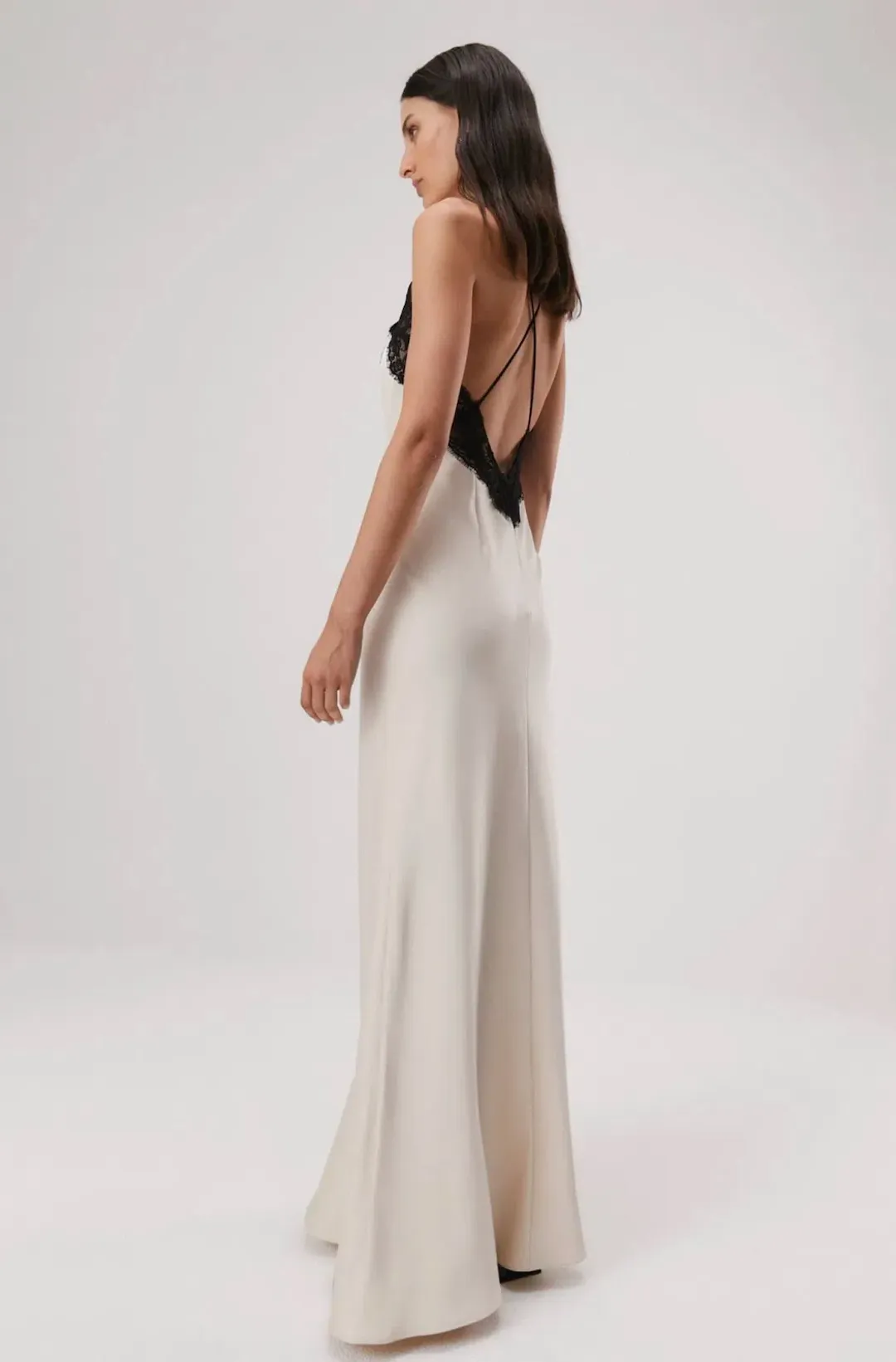Misha Eanna Maxi Dress Champagne Size 6 for rent on The Volte - main image