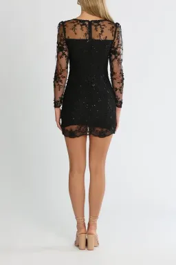 Elle Zeitoune Ultra Feminine Sweetheart Bustier Lace Mini Dress in Black Size 8 for rent on The Volte - image 3