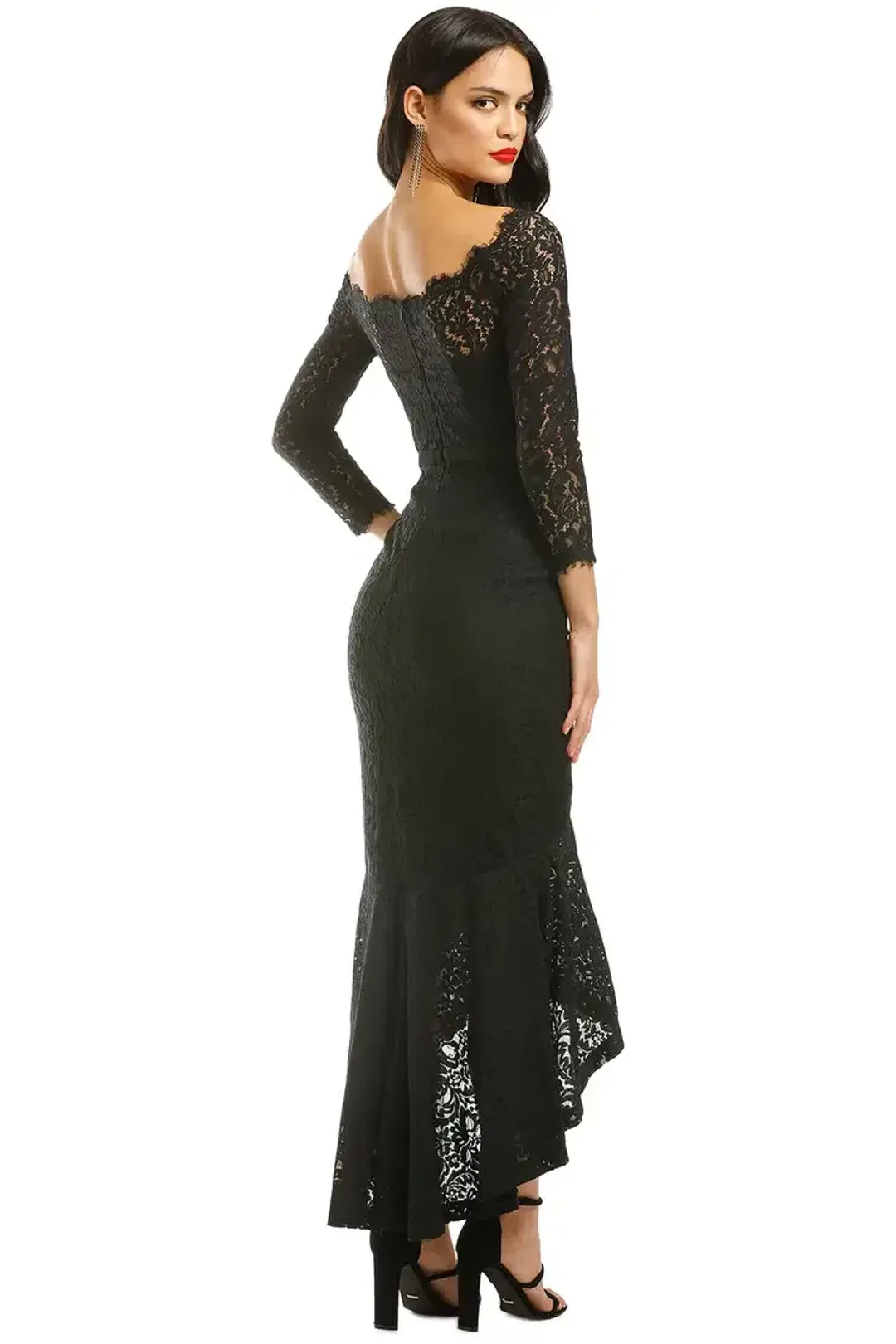 George Sofia Mermaid Hem Gown in Black Size 8 for rent on The Volte - main image