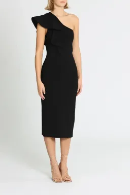 Ginger and Smart Anchor One Shoulder Dress in Black Size 6 for rent on The Volte - image 2