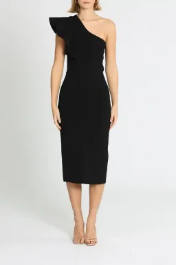 Ginger and Smart Anchor One Shoulder Dress in Black Size 8 for rent on The Volte - image 2