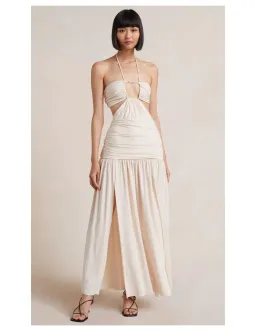 Bec & Bridge Adaline Cut Out Maxi Dress Cream Size 6 for rent on The Volte - image 1