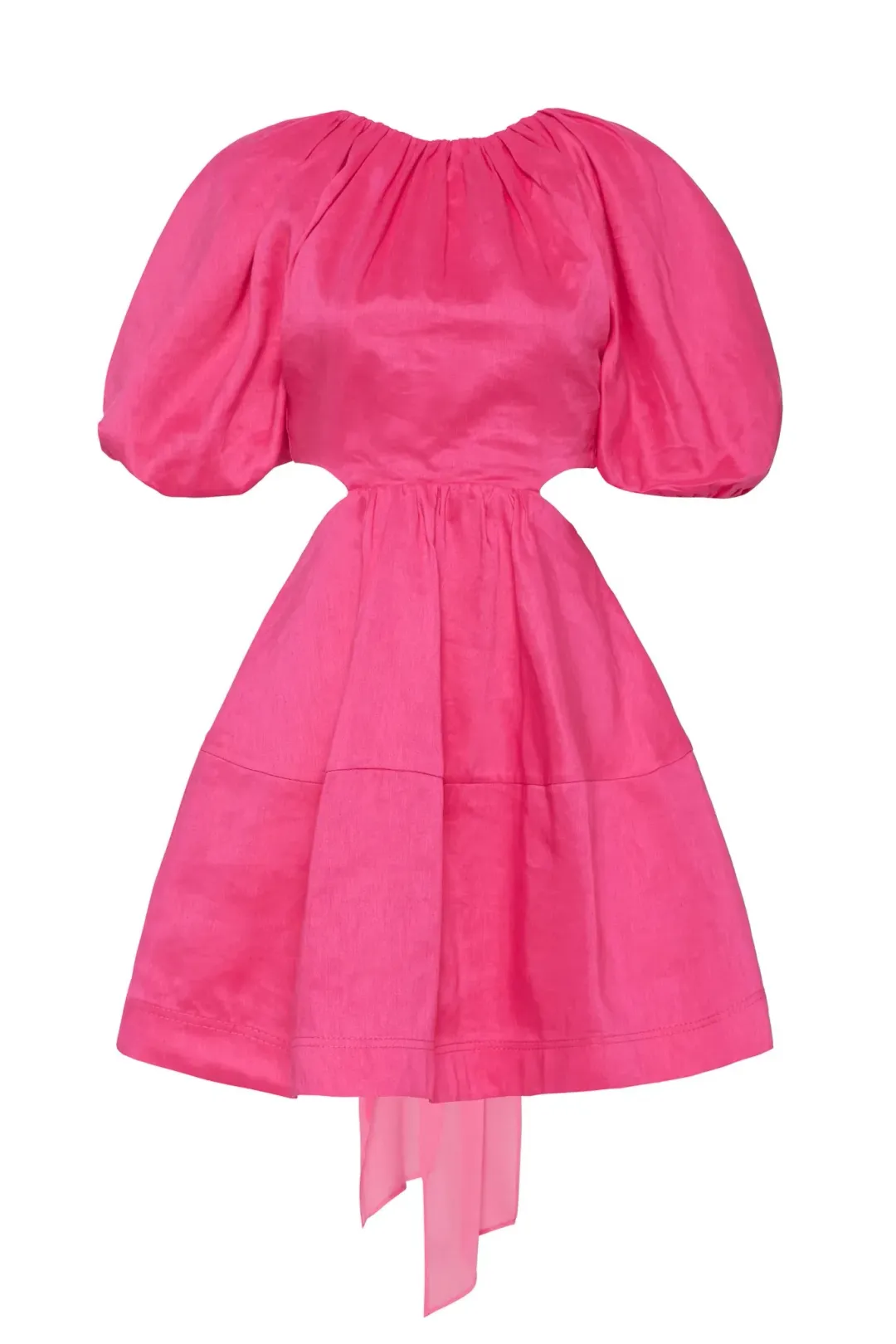 Aje Admiration Lace-Up Mini Dress in Pink - Size 6 for rent on The Volte - main image