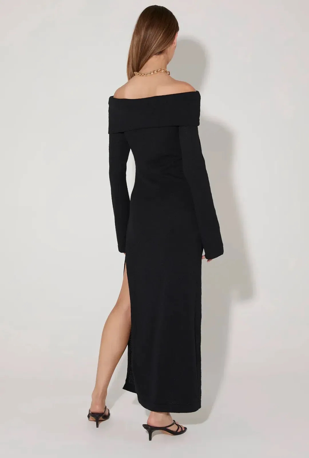 Hansen and Gretel Belair Knit Midi Dress Black Size S/ Au 8 for rent on The Volte - main image