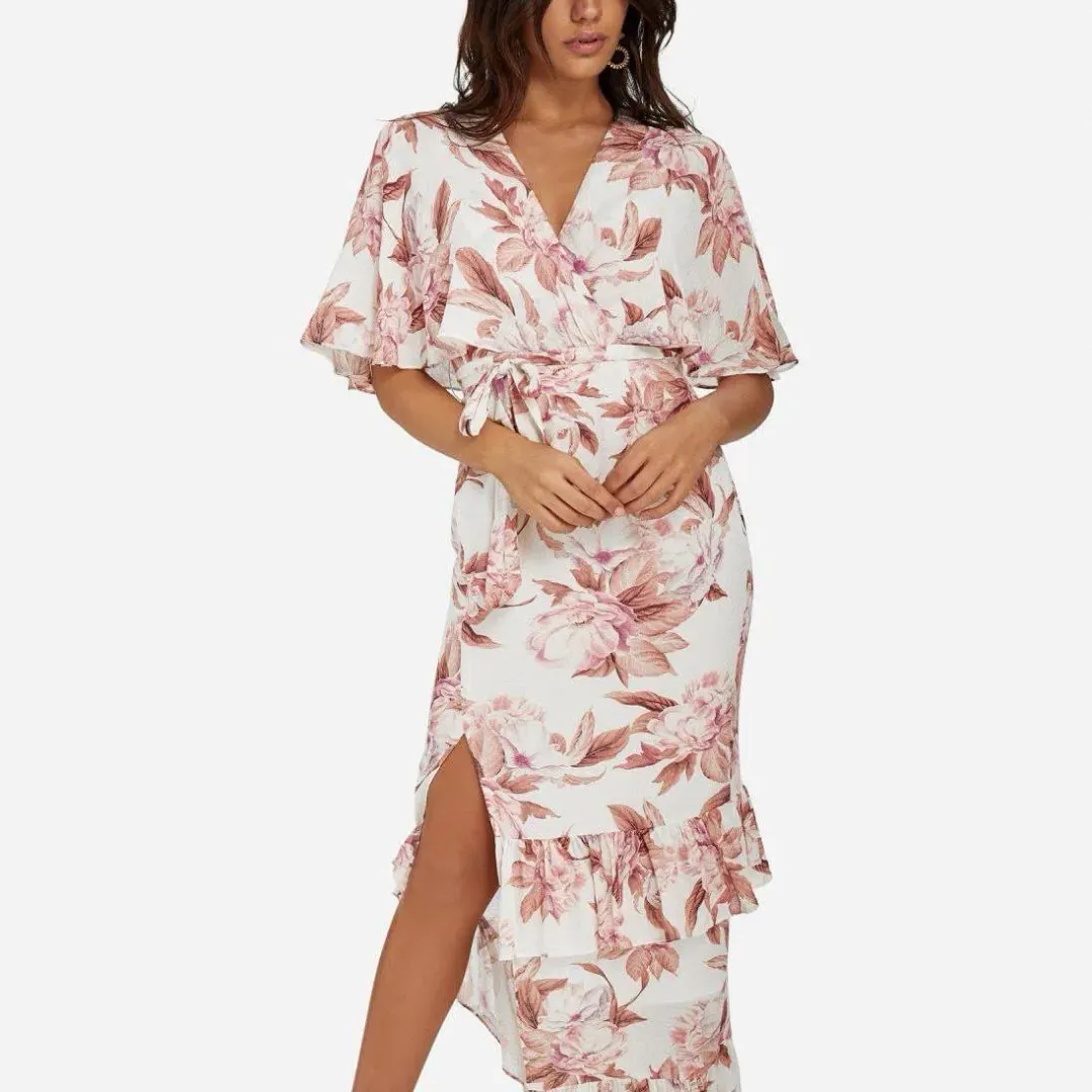 Sheike Faded Floral Dress Floral Print Size 16 for rent on The Volte - main image