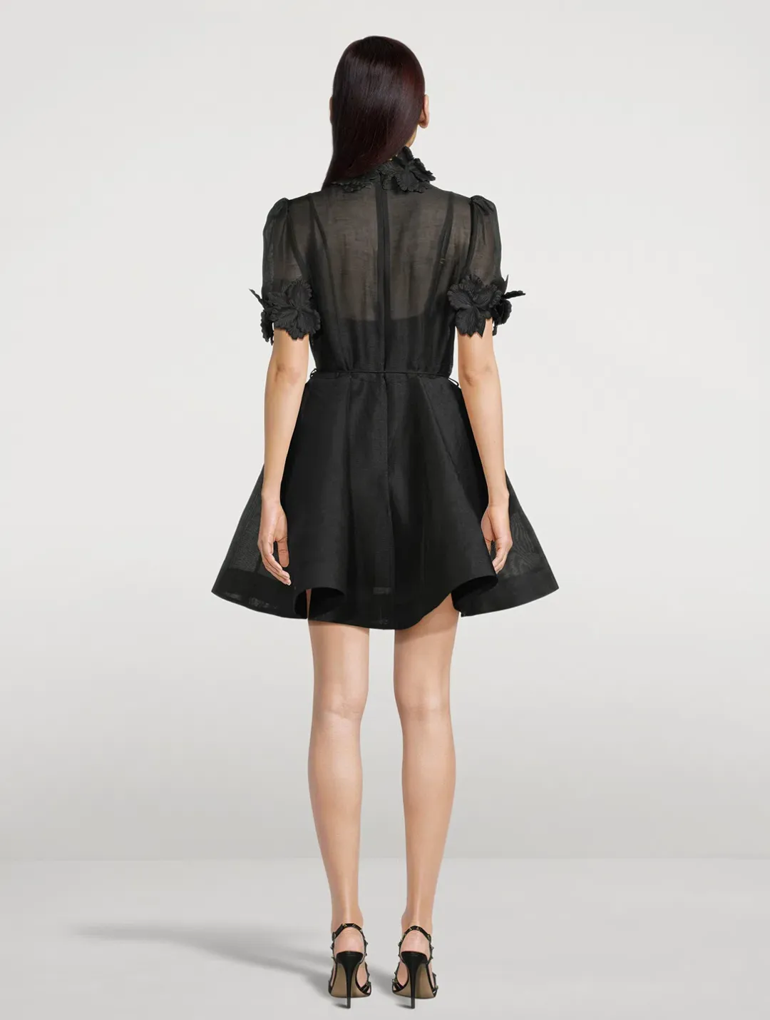 Zimmermann The Luminosity Liftoff Flower Mini in Black Size 1/AU 10  for rent on The Volte - main image