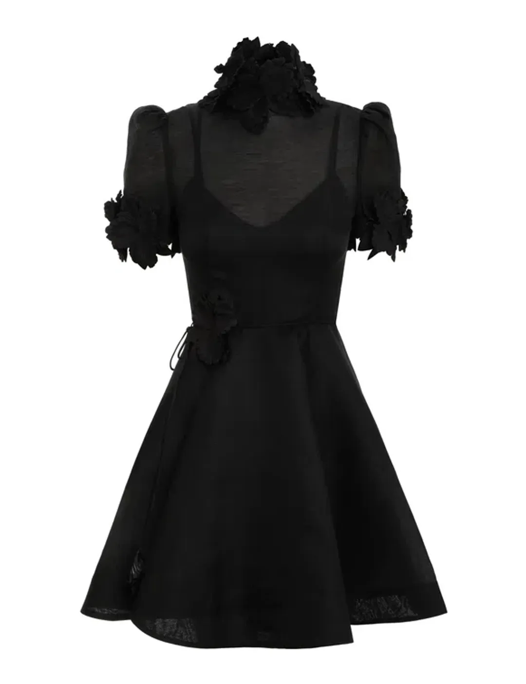 Zimmermann The Luminosity Liftoff Flower Mini in Black Size 1/AU 10  for rent on The Volte - main image