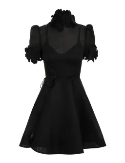 Zimmermann The Luminosity Liftoff Flower Mini in Black Size 1/AU 10  for rent on The Volte - image 4
