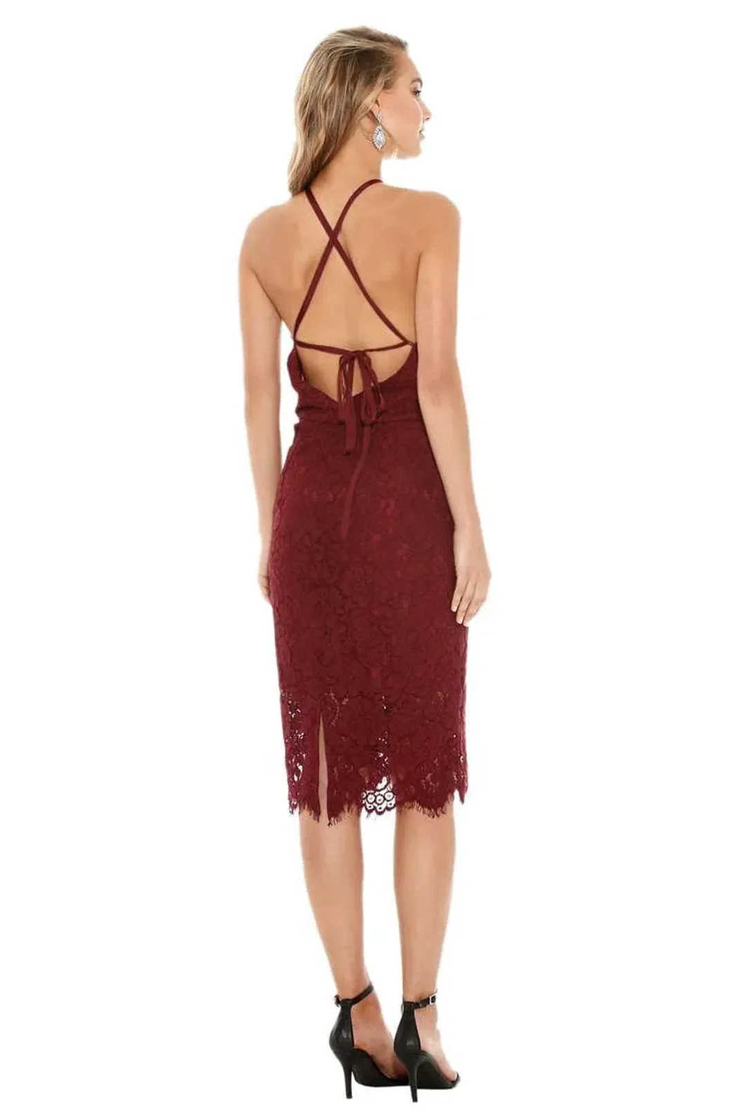 Lover Oasis Halter Dress Red Size 8 for rent on The Volte - main image
