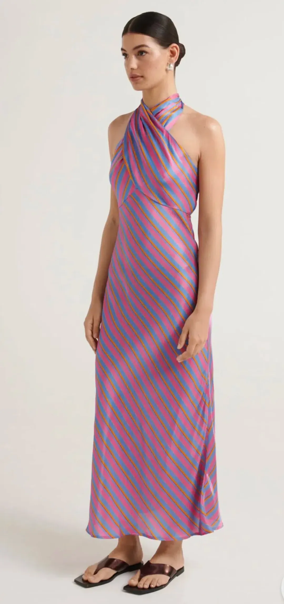 Steele Renata Dress Harlequin Stripe Size S / AU 8 for rent on The Volte - main image