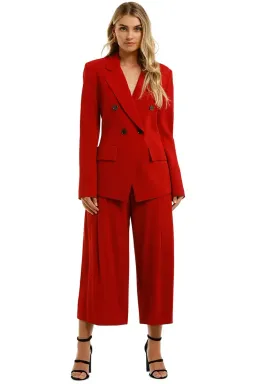 Ginger & Smart Equinox Jacket and Pant Set in Scarlet Red Size 16 for rent on The Volte - image 4