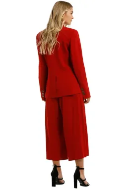 Ginger & Smart Equinox Jacket and Pant Set in Scarlet Red Size 16 for rent on The Volte - image 3