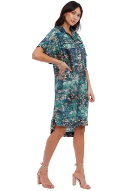 Ginger & Smart Night Grass Mini Shirt Dress Multi Size 14 for rent on The Volte - image 6