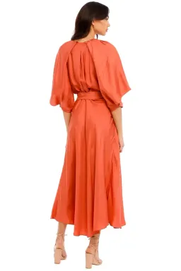 Ginger and Smart Blush Wrap Dress in Sunset Pink Size 16 for rent on The Volte - image 5
