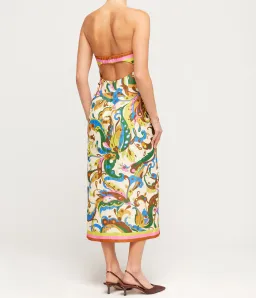 Alemais Ozma Bodice Dress Cream Multi Size 10 for rent on The Volte - image 3
