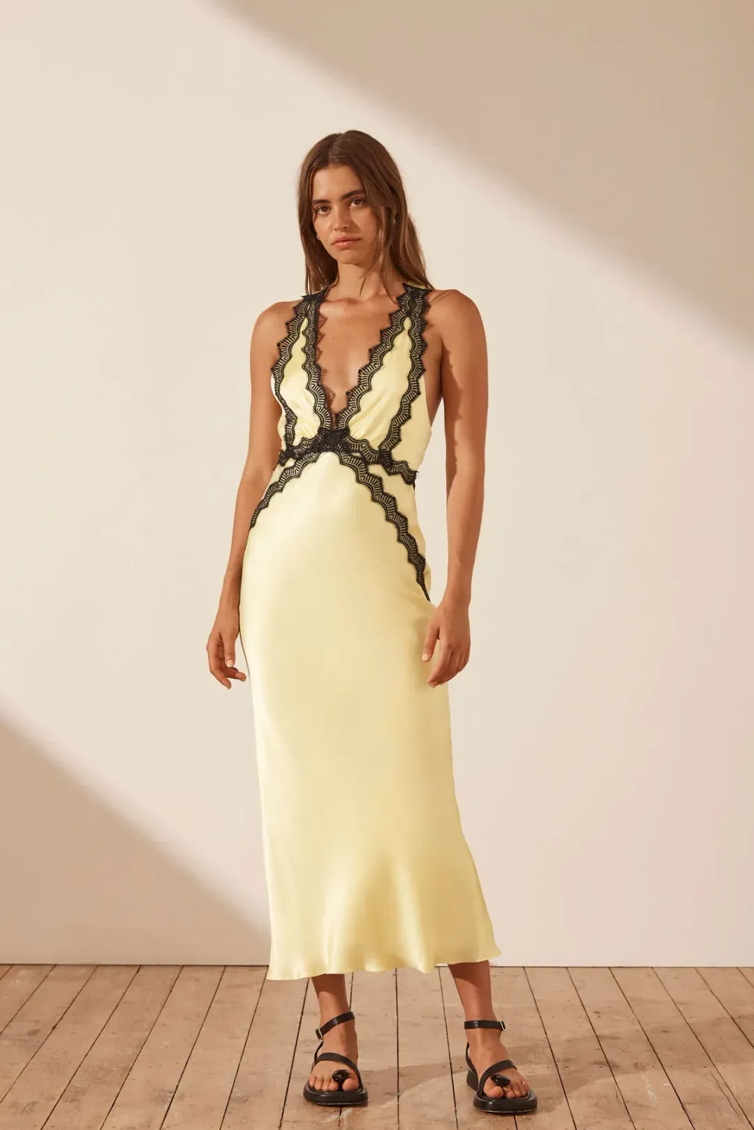 Shona Joy Camille Limoncello Dress Yellow Size 8 for rent on The Volte - main image