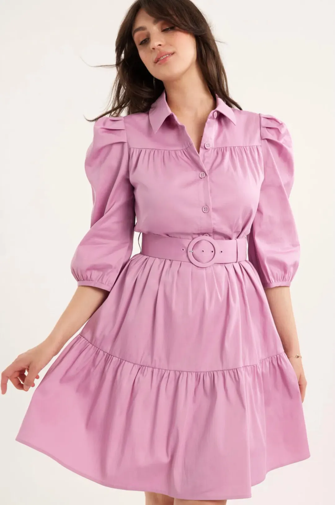 REVIEW Violetta Dress Violet Size 6 for rent on The Volte - main image