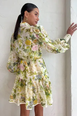 ALEMAIS Eden Mini Dress Floral Size 8 for rent on The Volte - image 3